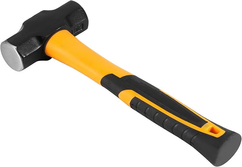 HOIGON 2 Pack 3 Lb Sledge Hammer, 14 Inch Pro-grade Sledge Hammer Tool Set with Fiberglass Handle, 1.6kg 48oz Heavy duty Stoning Club Hammer for Carpentry, Construction, Mechanic Work - Image 4